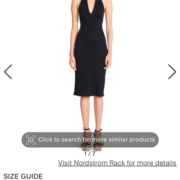 Elegant Black Halter Dress - Picture 1 of 3